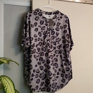 Animal print shirt/tunic